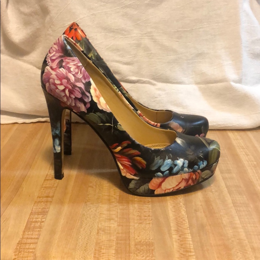 Chinese Laundry Floral High Heels